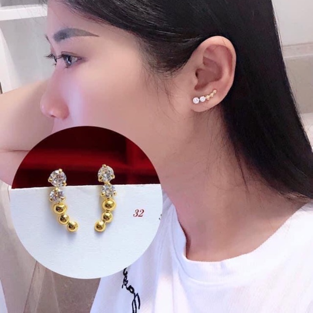 Bông tai kẹp vành vàng 10kara😍😍😍 Mẫu siêu đẹp luôn 🥰🥰🥰