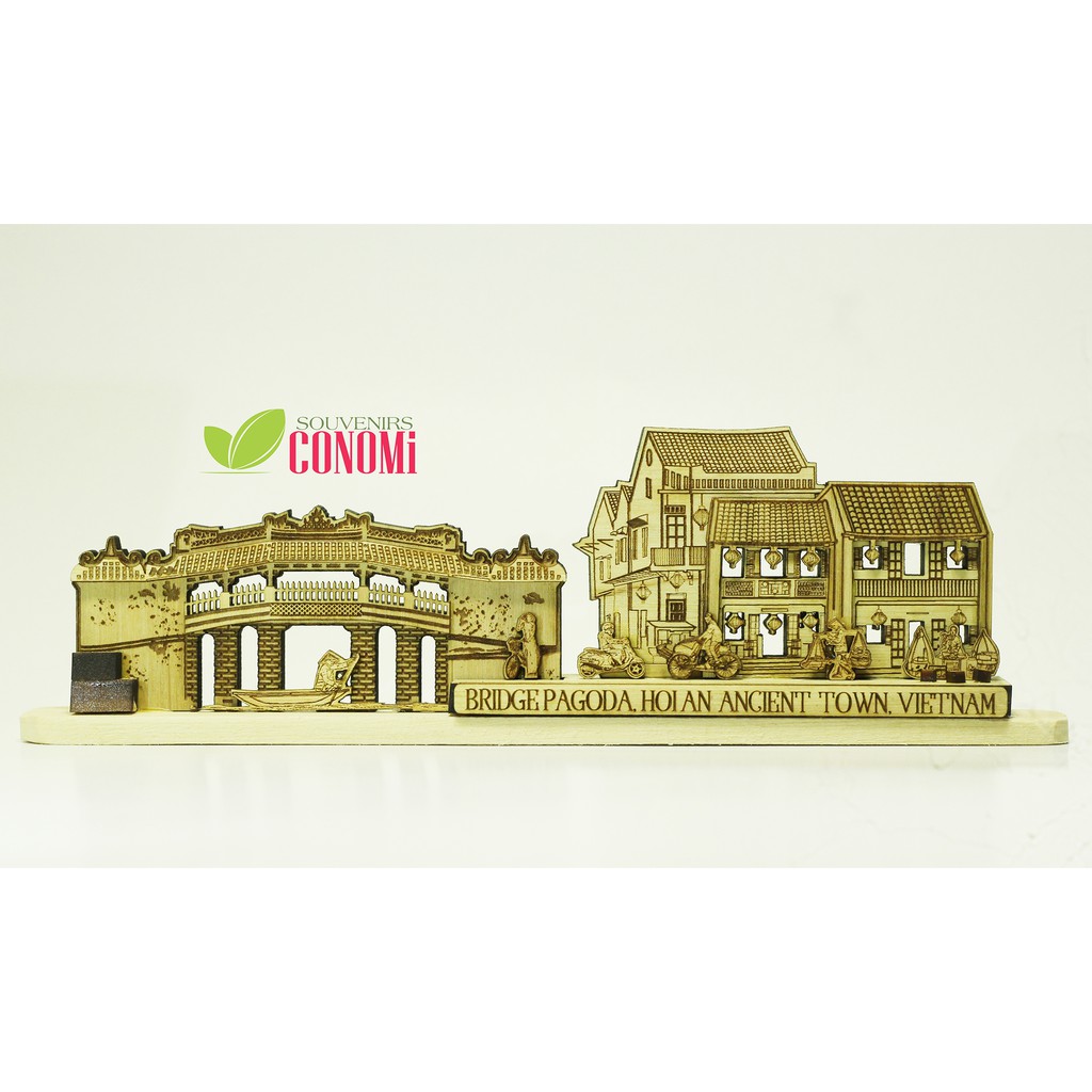 MÔ HÌNH CHÙA CẦU PHỐ CỔ HỘI AN (2D)