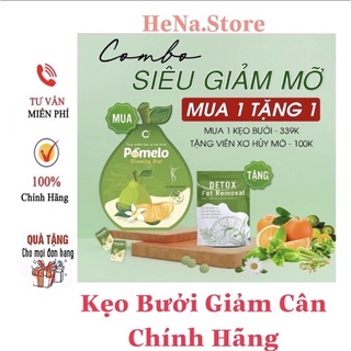 Kẹo Bưởi Giảm Cân POMELO SLIMMING DIET Tan Mỡ Đẹp Da Gói 10 Viên,Giữ Dáng, Thon Gọn Cơ Thể (Tặng Kèm DETOX Thải Mỡ)