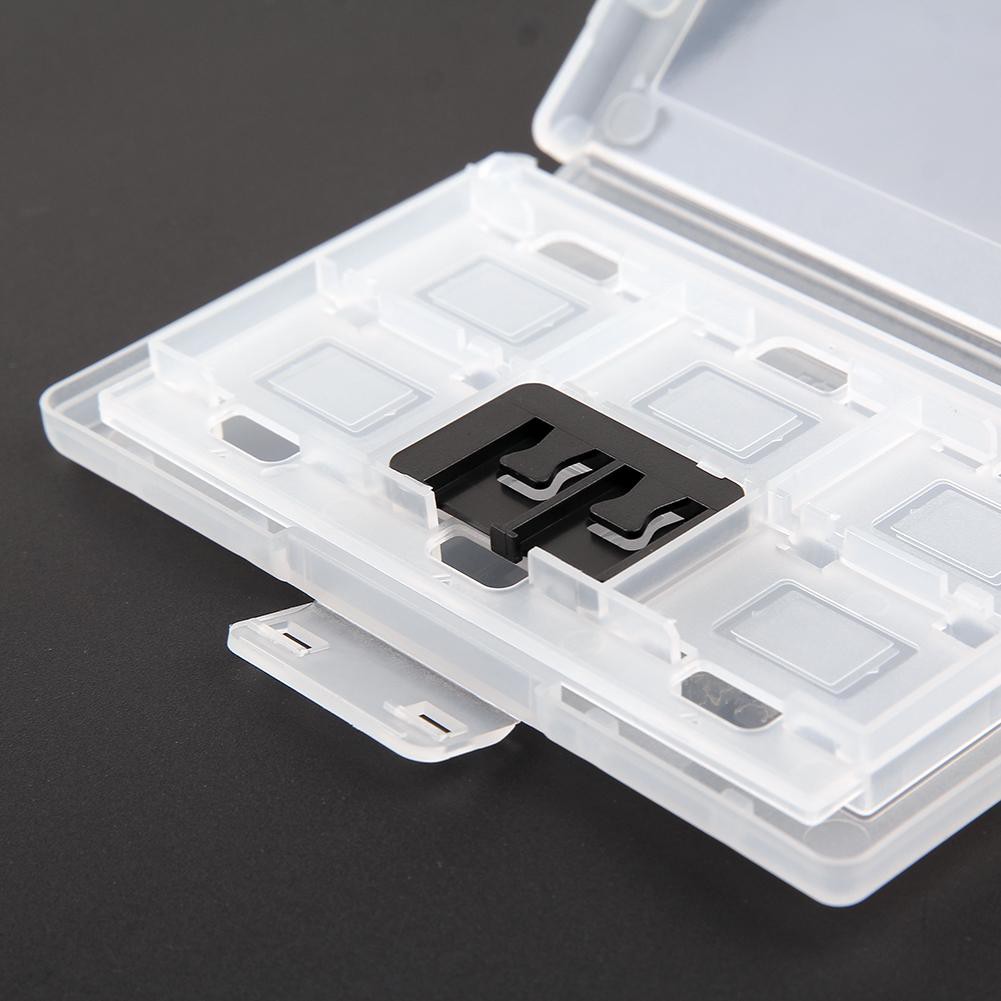 Hộp nhựa chia 12+2 ngăn dùng đựng băng điện tử máy Nintendo Switch