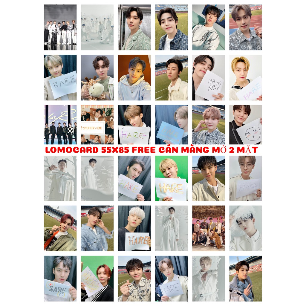 Lomo card 108 ảnh nhóm Seventeen - Japan cập nhật Twitter 2711