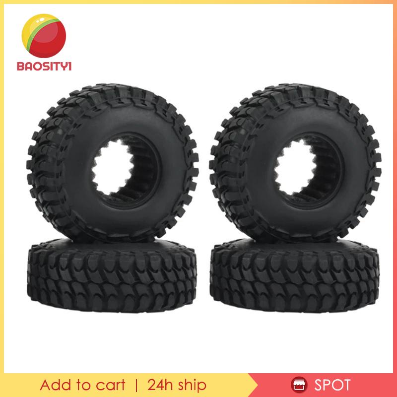 Set 4 Bánh Xe Cao Su Dành Cho Ô Tô Đồ Chơi Axial SCX24 1 / 24 RC