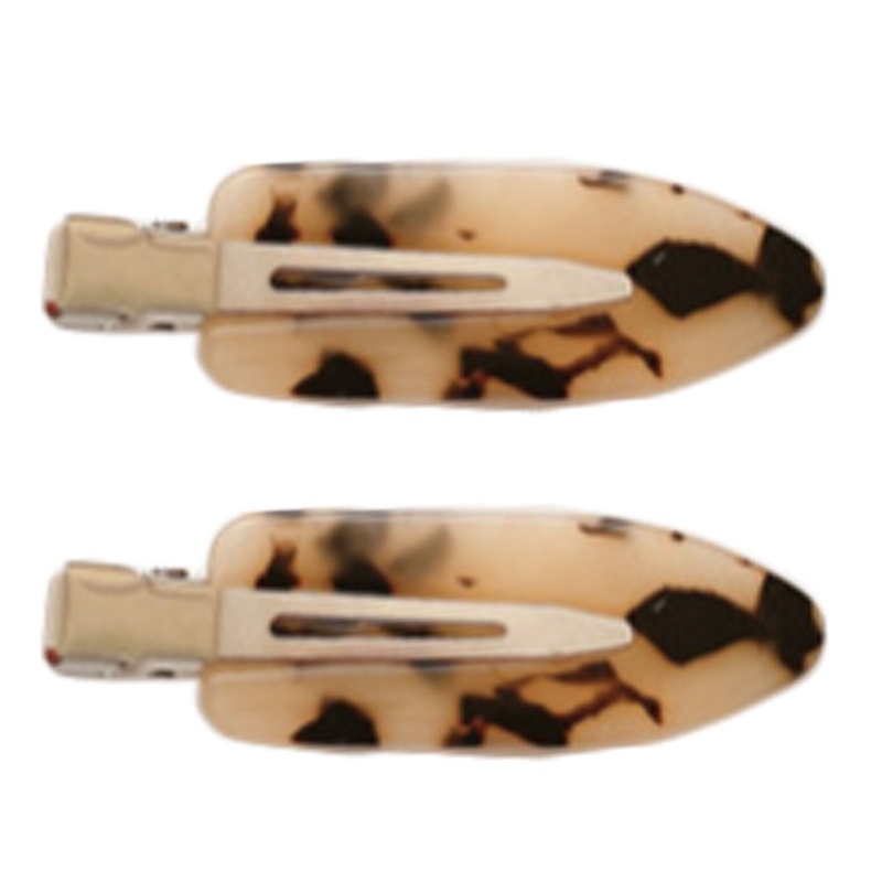 Kẹp Tóc Mỏ Vịt Bằng Acrylic In Họa Tiết Da Báo Thời Trang