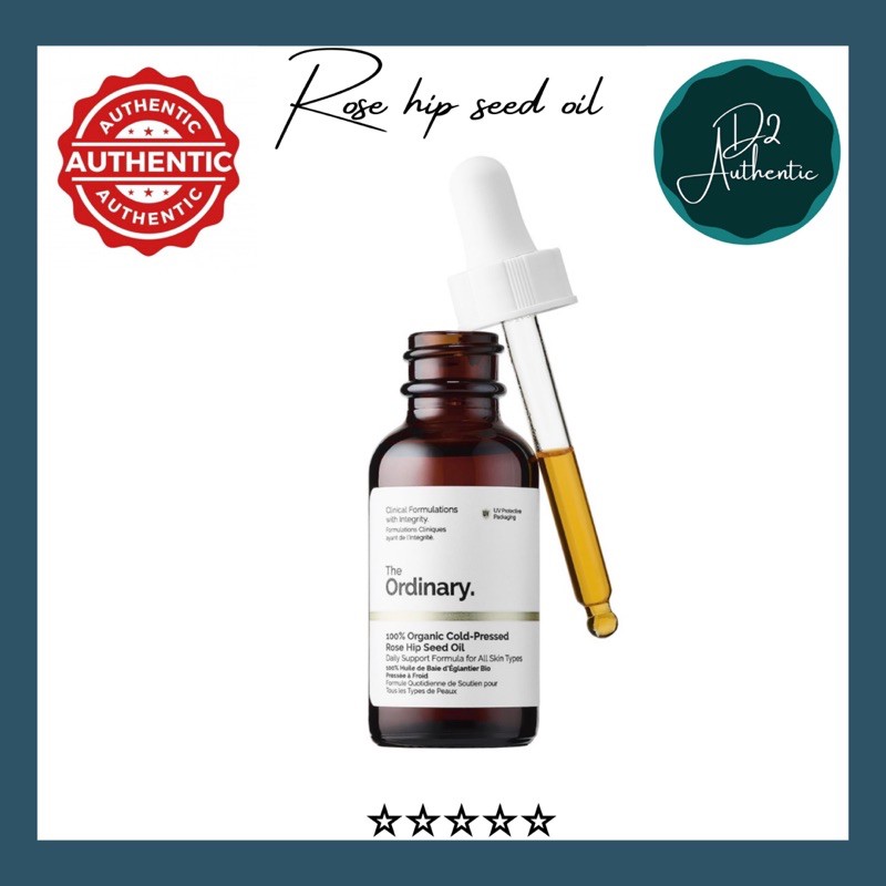 (AUTH-KÈM BILL)Dầu dưỡng hạt tầm xuân -100% Organic Cold-Pressed Rose Hip Seed Oil – dùng cho mọi loại da – The Ordinary