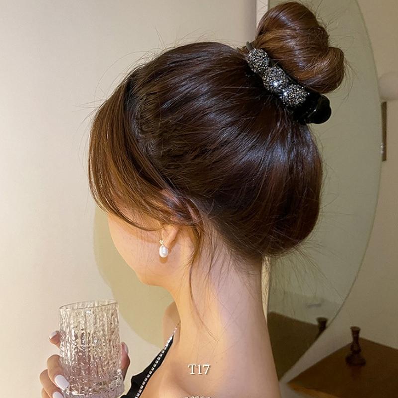 Kẹp càng cua búi tóc, kẹp tóc đuôi ngựa đính đá thời trang nữ tính Mely T17