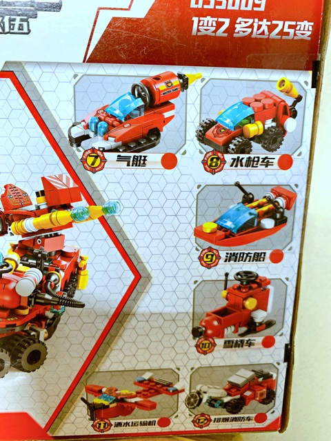 Đồ Chơi Lắp Ráp Xếp Hình city Xe Cứu Hỏa 12in1