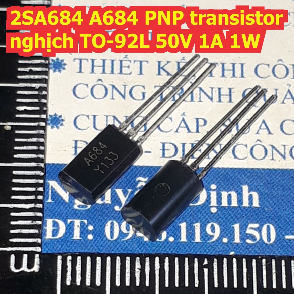 20 con 2SA684 A684 PNP transistor nghịch TO-92L 50V 1A 1W kde2714