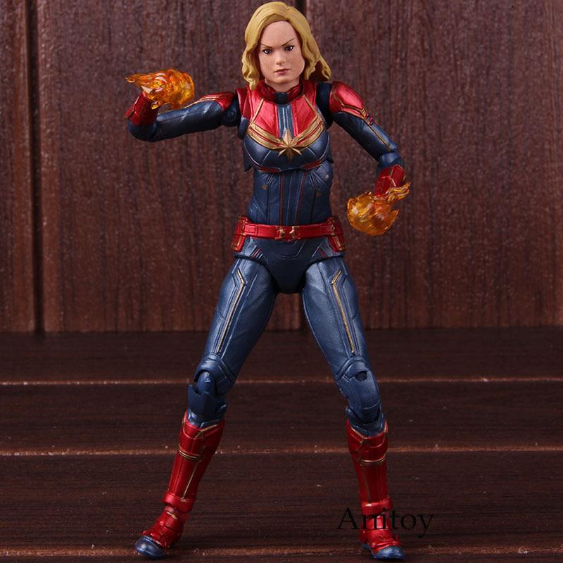 Mô hình nhân vật Captain Marvel trong phim Avengers Endgame bằng PVC kích thước 14.5cm