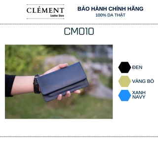 Ví điện thoại da nam cao cấp, bóp ví nam da bò thật Clément – CM010 – BH 12 tháng
