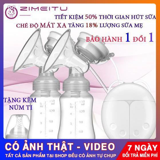 (CHÍNH HÃNG) Máy Hút Sữa ZIMEITU +Tặng kèm 1 núm ti