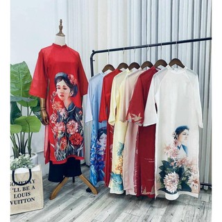 (a43)Áo dài cách tân diện tết