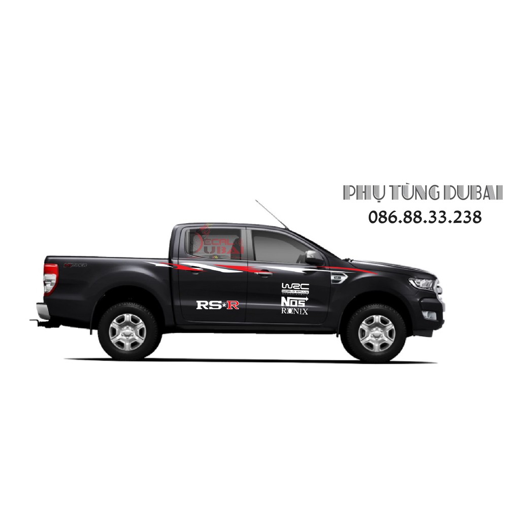 Tem dán sườn xe ford ranger