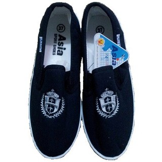 Giày lười vải Asia + vớ