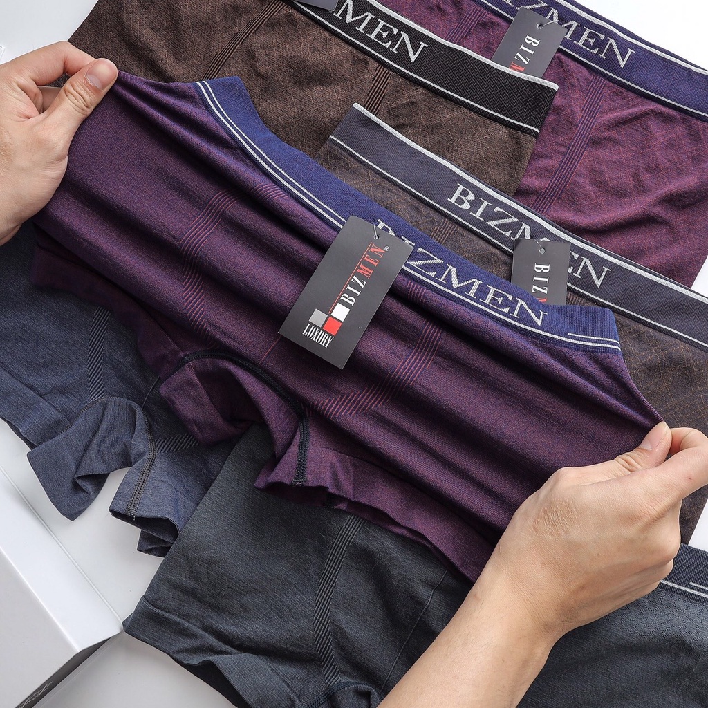 Quần sịp đùi, sịp boxer BIZMEN cotton bambo không đường may, siêu mát, siêu co giãn, sự chăm sóc trọn vẹn từ thiên nhiên