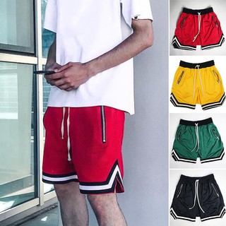 [FREESHIP] Quần short bóng rổ phong cách Hiphop, vải lỗ thoáng khí, thấm hút mồ hôi. Đường may chắc chắn, túi khoá kéo.