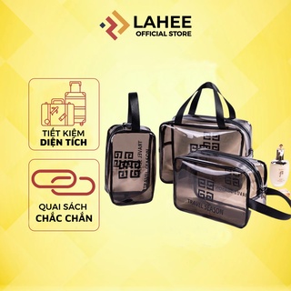 Túi đựng mỹ phẩm du lịch trong suốt chống nước, túi đựng đồ trang điểm TRAVEL SEASON - LAHEE 15BTDD