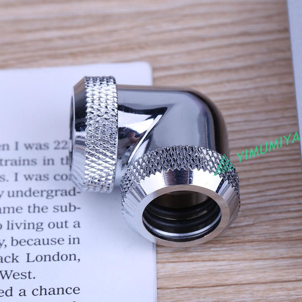Đầu nối ống góc vuông 90 độ ren G1/4 14mm OD dùng làm mát nước PC | BigBuy360 - bigbuy360.vn