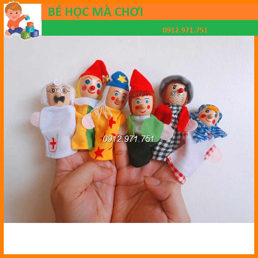 Set 6 rối ngón tay kể chuyện - Truyện cổ Andersen - Rối tay kể chuyện cổ tích