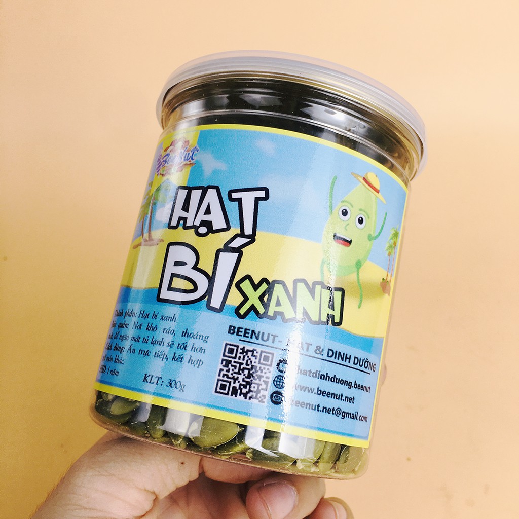 Hạt bí xanh (Ấn Độ) 50g, 300g Hạt bí rang sấy thơm bùi, đã tách vỏ Hạt dinh dưỡng - Đồ ăn vặt Healthy BeeNut