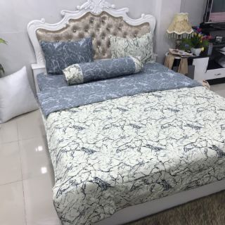 Bộ Drap Thun THÁI LAN 3D mát lạnh 4 món