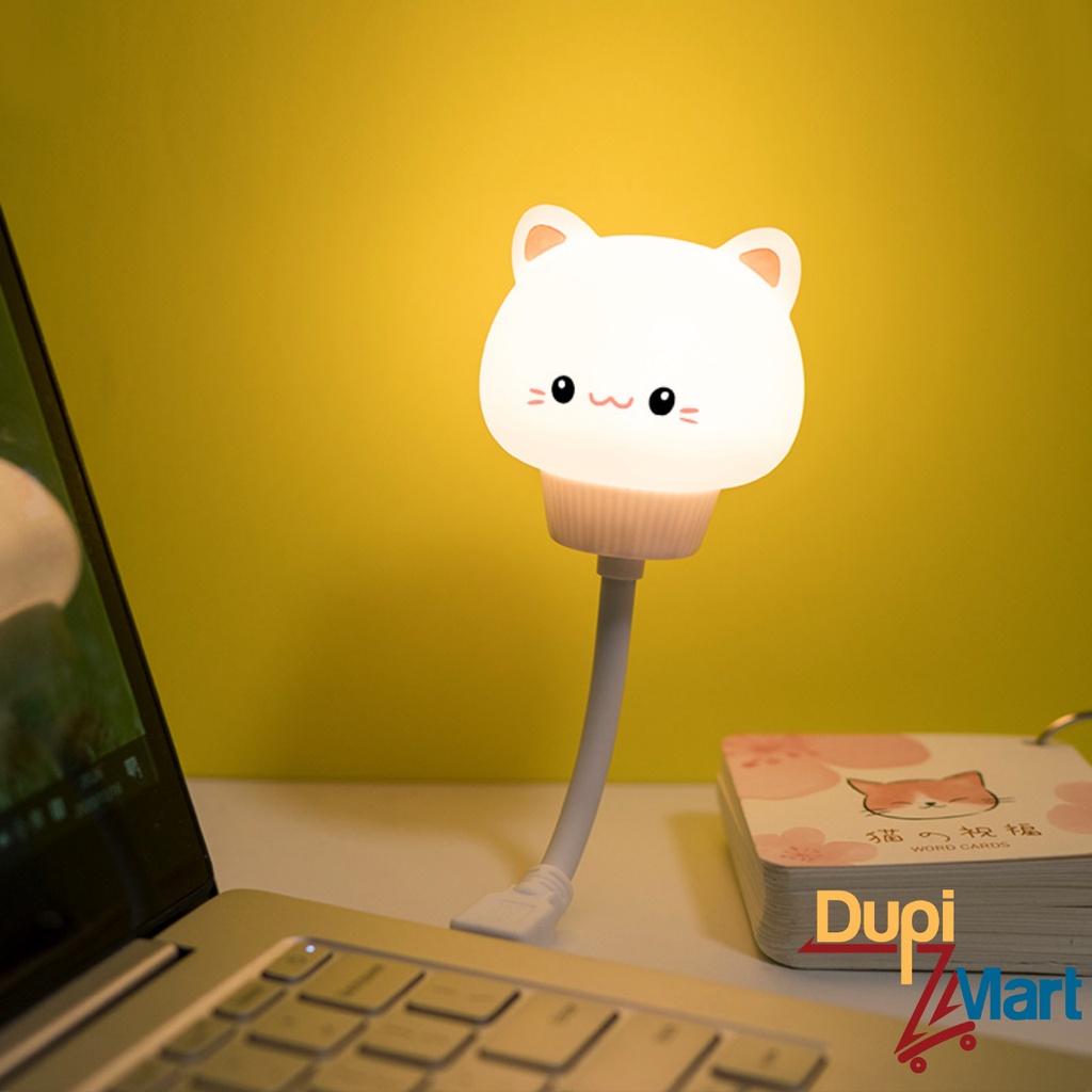 Đèn Ngủ Mini Cắm USB Hình Gấu Thỏ Mèo Có Điều Khiển Từ Xa Hẹn Giờ Cảm Ứng Chạm Điều Chỉnh Độ Sáng Đa Năng