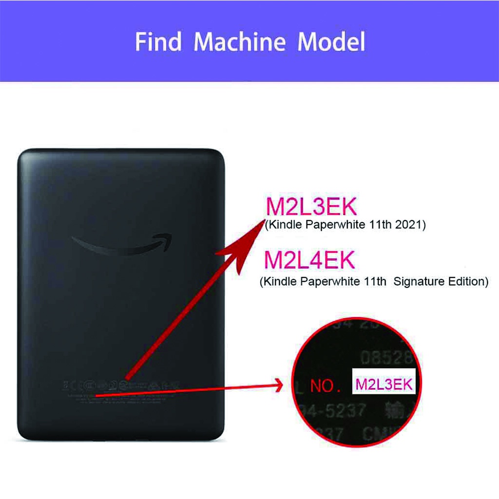 Ốp Điện Thoại Silicon Mềm Kèm Chân Đỡ Chữ Ký Cho Kindle Paperwhite 11th 2021 6.8 "M2L3EK M2L4EK