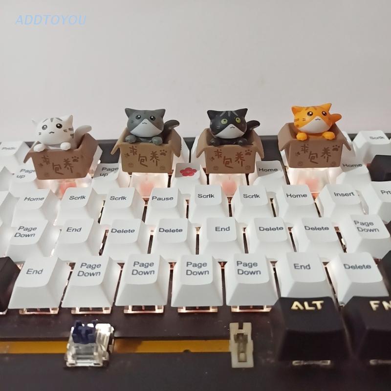 【3C】Cút bàn phím cơ hình mèo hoạt hình bằng ABS DIY 1 cái cho Cherry MX R4