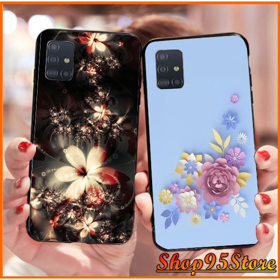 Ốp lưng phủ bóng OPPO F1S / A59 / F3 / F3 Plus / A83 F5 / F7 / F9 / A7 / A3S A1k Realme C2 họa tiết Hoa 3D