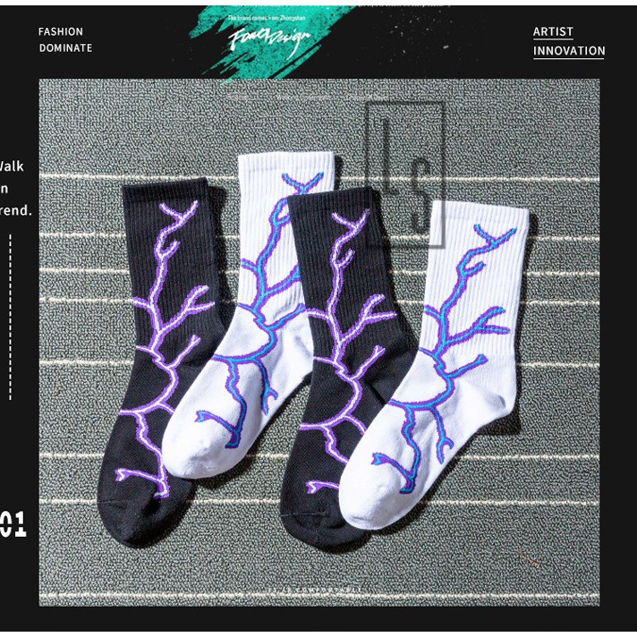 Tất Vớ Tia Sét Tím Mẫu Mới - Tất Tia Sét Tím Hiphop