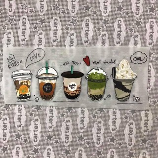 Hình ủi, hình dán nhiệt - Set trà sữa