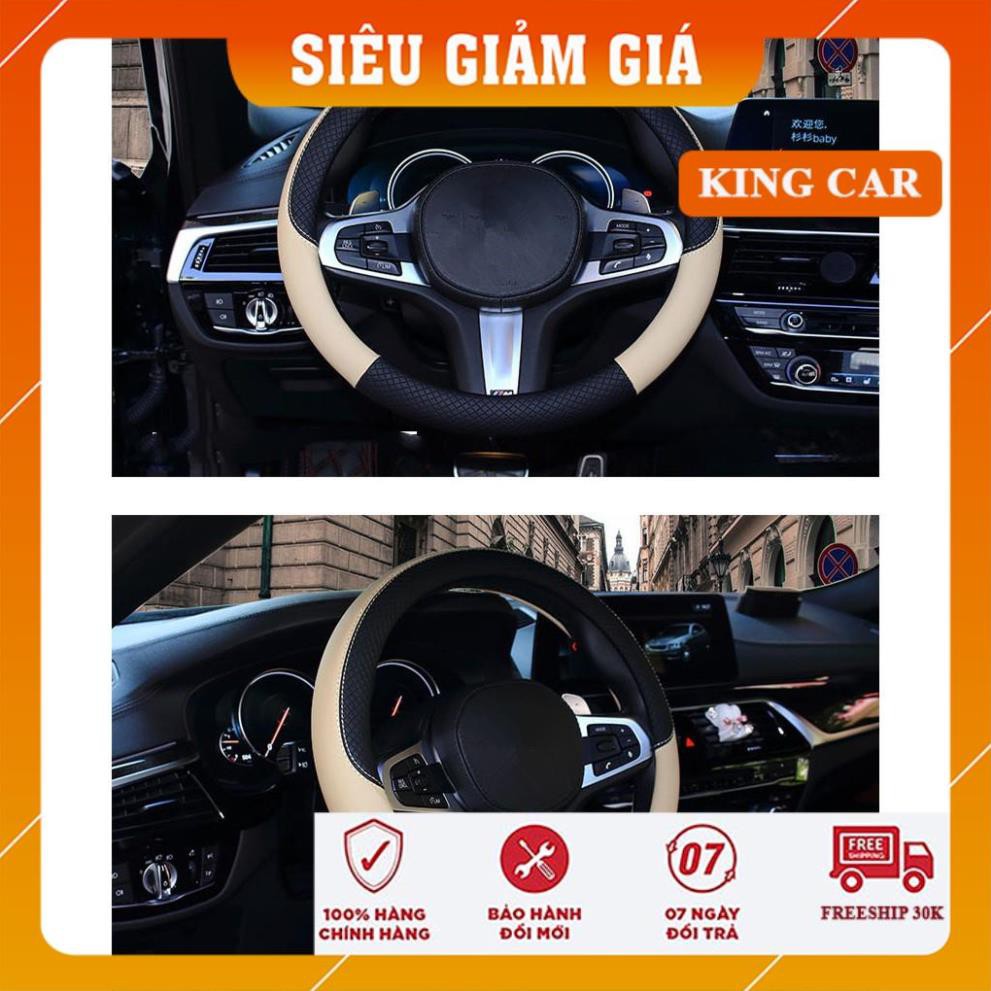 Bọc vô lăng xe ô tô da sang trọng, thanh lịch- ảnh thật - Shop KingCar