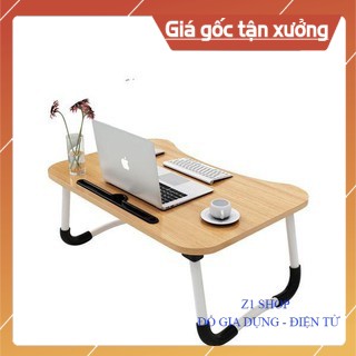 Bàn để laptop đa năng gấp gọn, có khe để ipad, nhỏ gọn siêu tiện dụng - z1