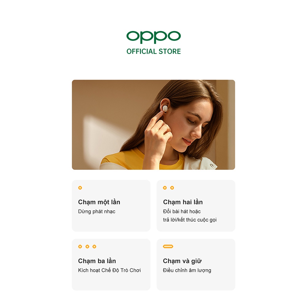 Tai nghe TWS OPPO Enco Buds - Hàng Chính Hãng - Mới ra mắt