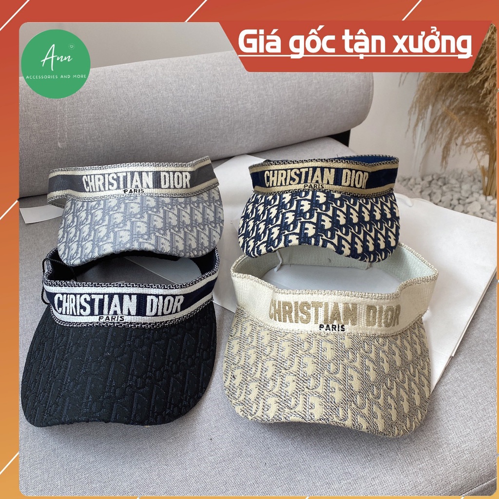 Mũ Lưỡi Trai Nửa Đầu DIOR New, Hàng Quảng Châu Loại 1,Thiết Kế Thời Trang, Sẵn 3 màu Xanh Lam -Be-Trắng Bạc