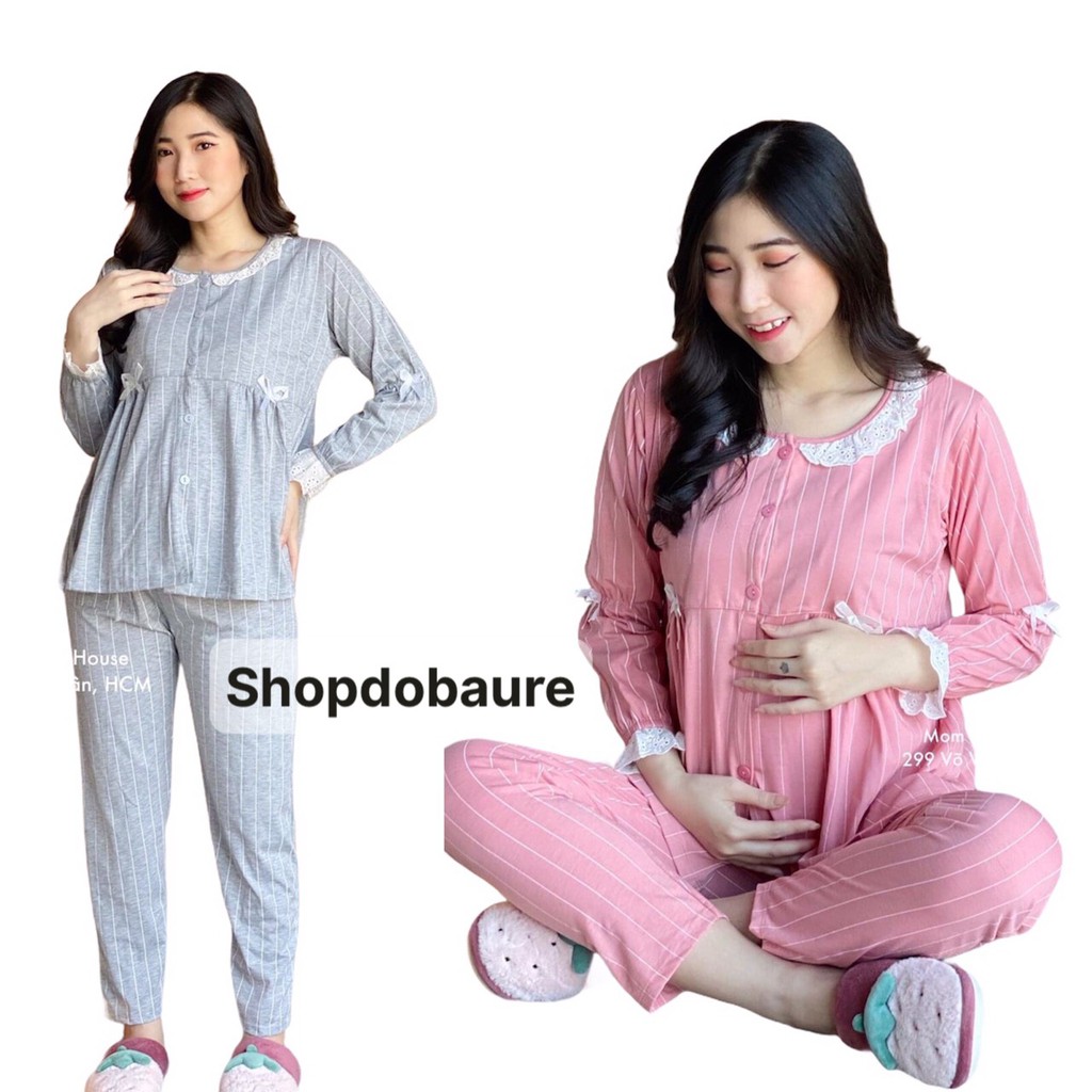 Bộ bầu và sau sinh cotton dài tay - 𝐁𝐃𝟔𝟗