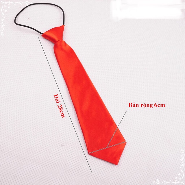 Cà vạt thắt sẵn bản nhỏ 6x26cm - Cà vạt nam nữ bản nhỏ - bán buôn