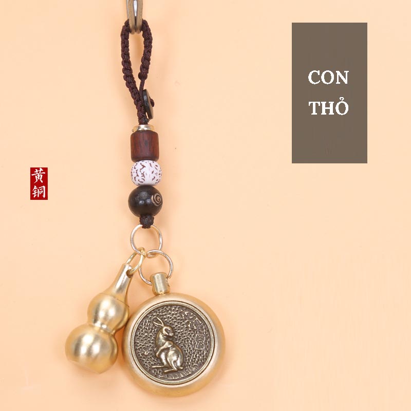 Móc Khoá Ô Tô 12 Con Giáp Dây Dù -  Phong Thuỷ,Mang Lại May Mắn Tài Lộc VER 1 CarZone.Top