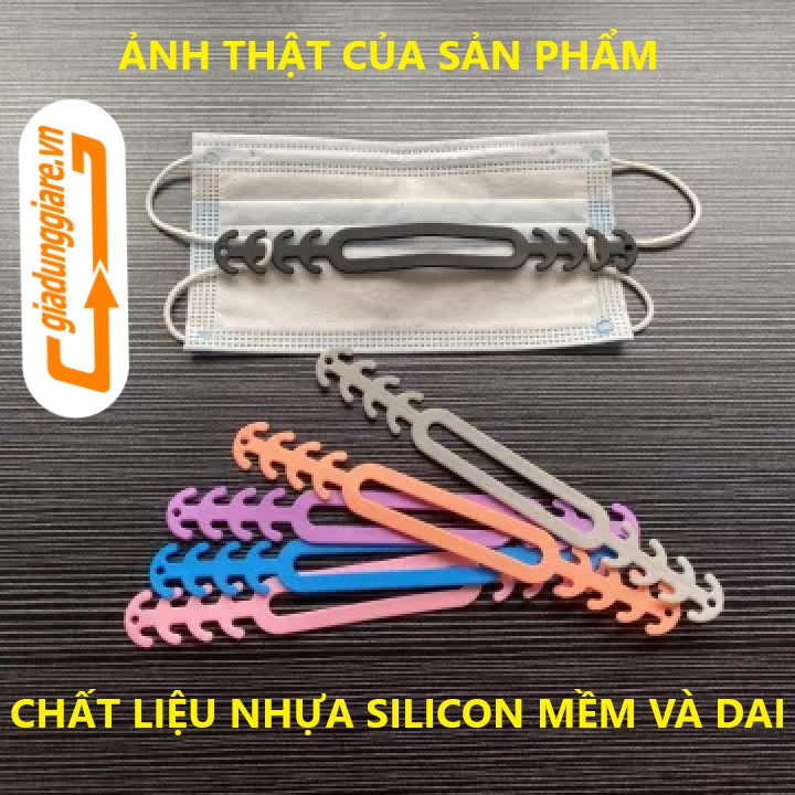 SET 10 Dây đeo khẩu trang nhựa silicon mềm dẻo chông đau tai chống rơi tuột phù hợp cả NAM NỮ và TRẺ EM