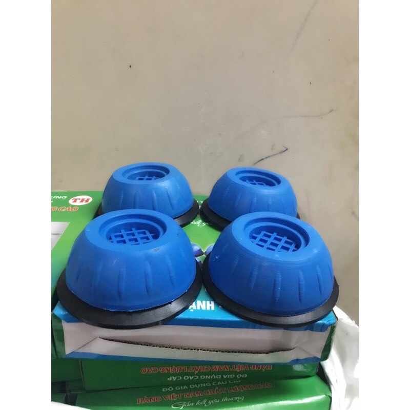 (Sỉ Toàn Quốc) Bộ 4 Miếng Cao Su Chống Rung Máy Giặt, Tủ Lạnh, Kê Bàn Ghế Chống Bụi Ẩm Mốc