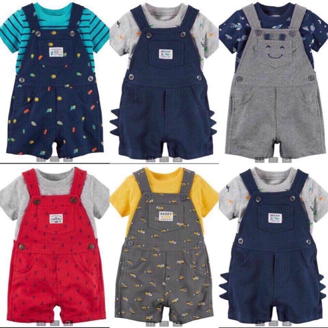 Yếm Carter's kèm áo phông so cute dành cho các bé