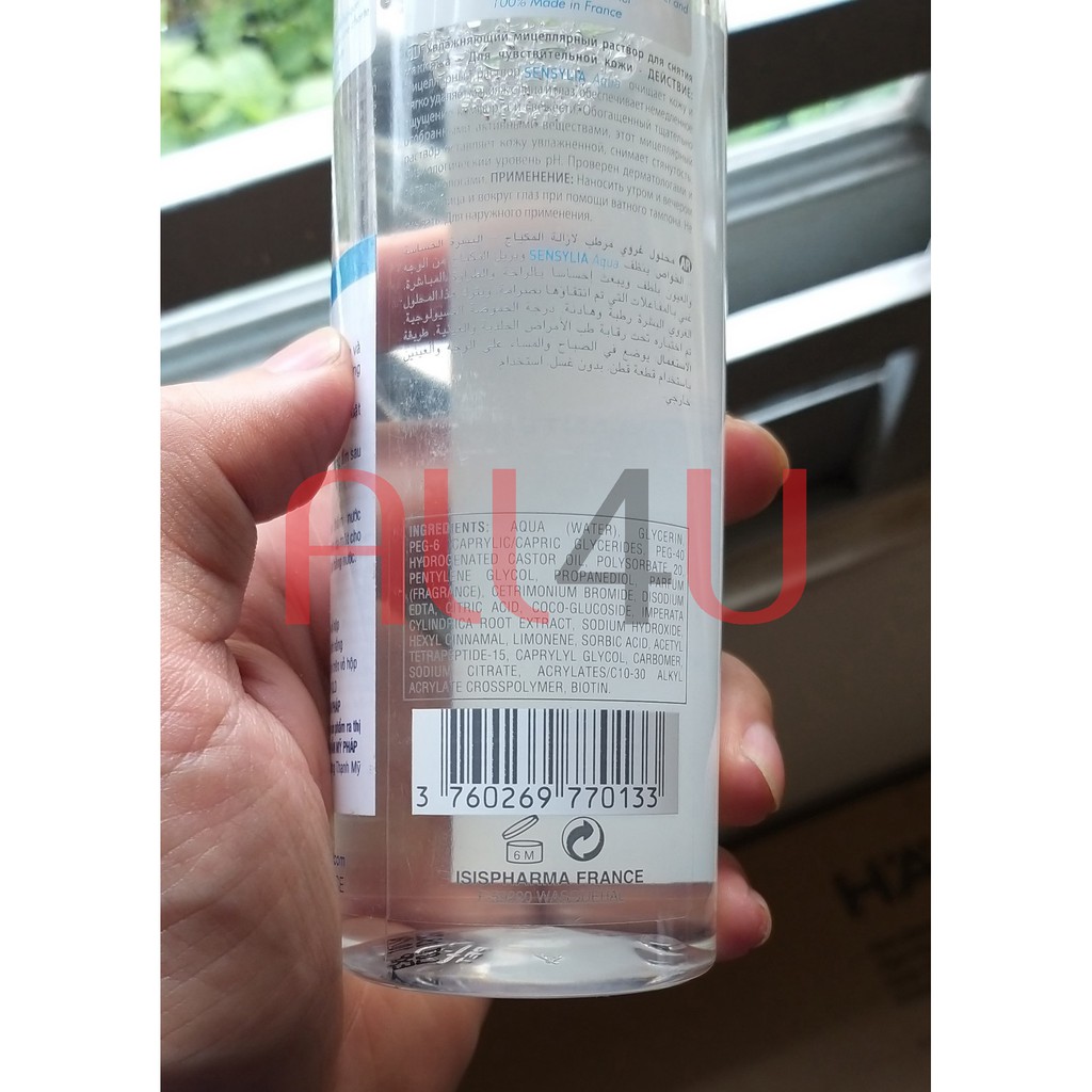 [CHÍNH HÃNG CÓ TEM] ISIS Pharma Sensylia Aqua 250mL - Nước Tẩy Trang Dưỡng Ẩm Cho Da Nhạy Cảm Và Da Thường.