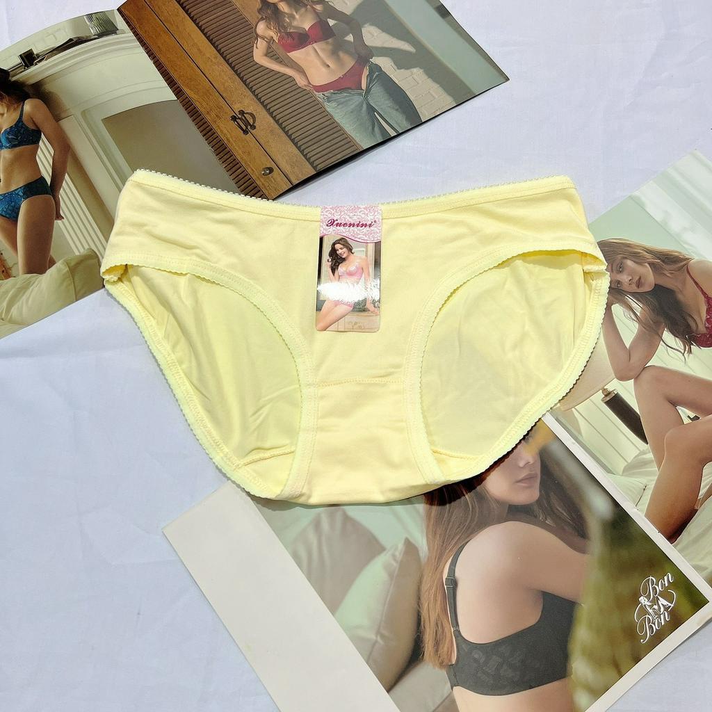 Quần lót nữ cotton dạng phom mini cạp thấp mềm mịn thoáng mát size dưới 50kg