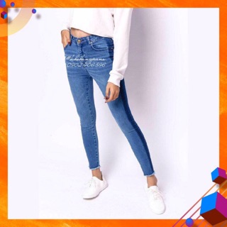 [Bigsize 32~36] QUẦN BAGGY JEAN 9 TẤC CO GIÃN NHẸ - LƯNG CAO ÔM DÁNG - QUẦN BIGSIZE - QUẦN JEAN SIZE ĐẠI