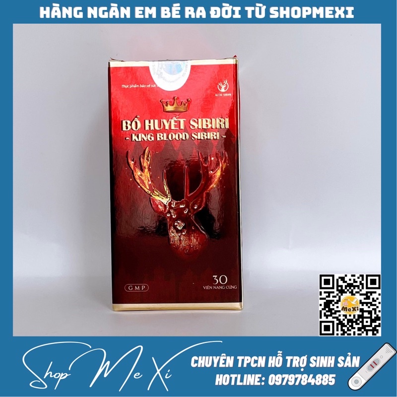 Viên Bổ Huyết King Blood Sibiri - Bổ huyết, An thai, Ổn định nội tiết nữ