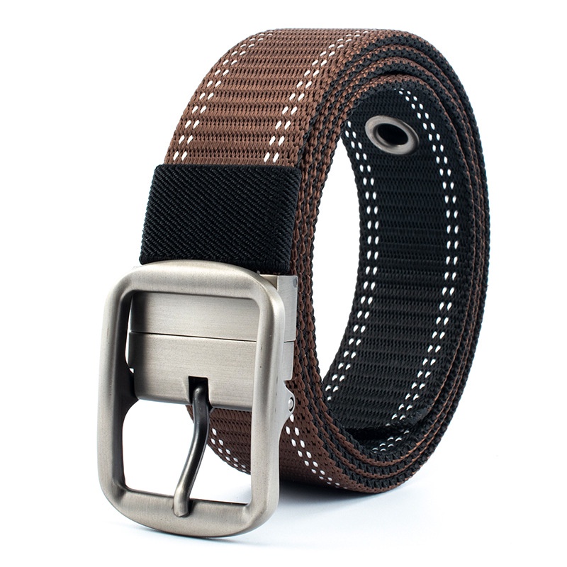 Thắt lưng vải nam chất liệu canvas Size 3.8 x 115cm,khóa kim loại,sử dụng 2 mặt dây phong cách thời trang độc đáo bền đẹ