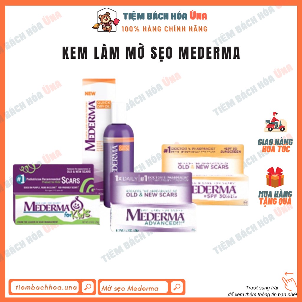 Kem mờ sẹo Mederma Advanced Scar Gel, SPF30, For Kids