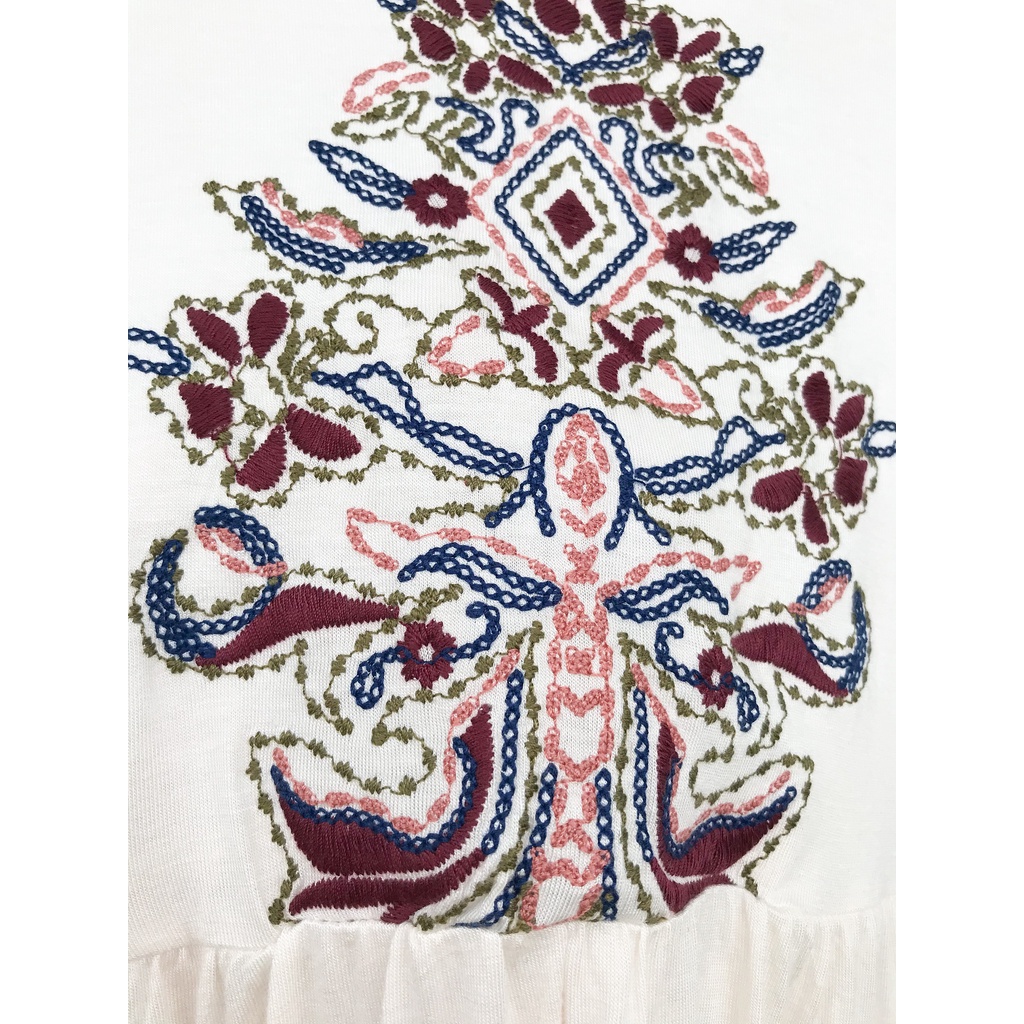 Áo thêu hoa họa tiết xuất dư TQXK dáng baby doll