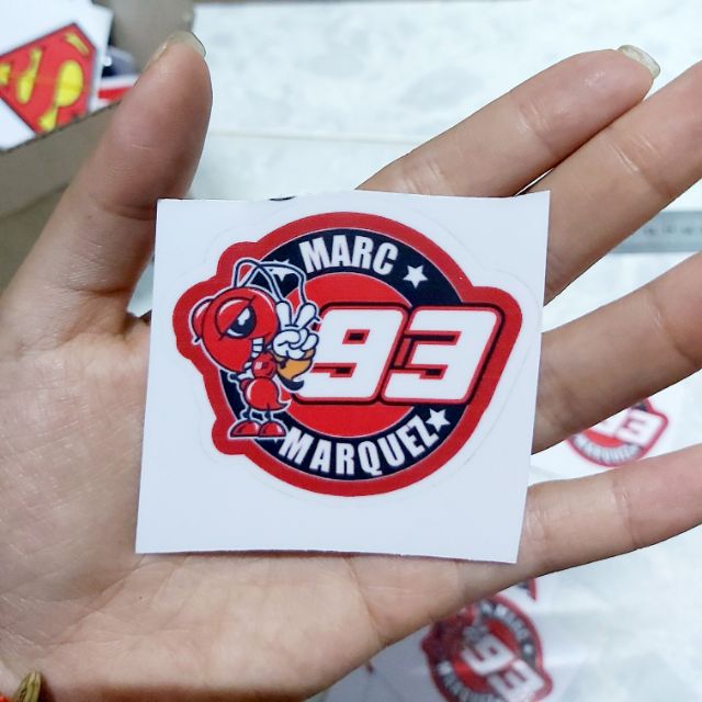 Tem Decal 93 Marquez Tròn Dán Xe Giá Rẻ