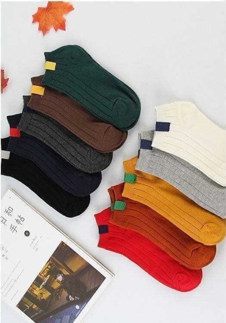 Sét 5 tất gân trộn màu