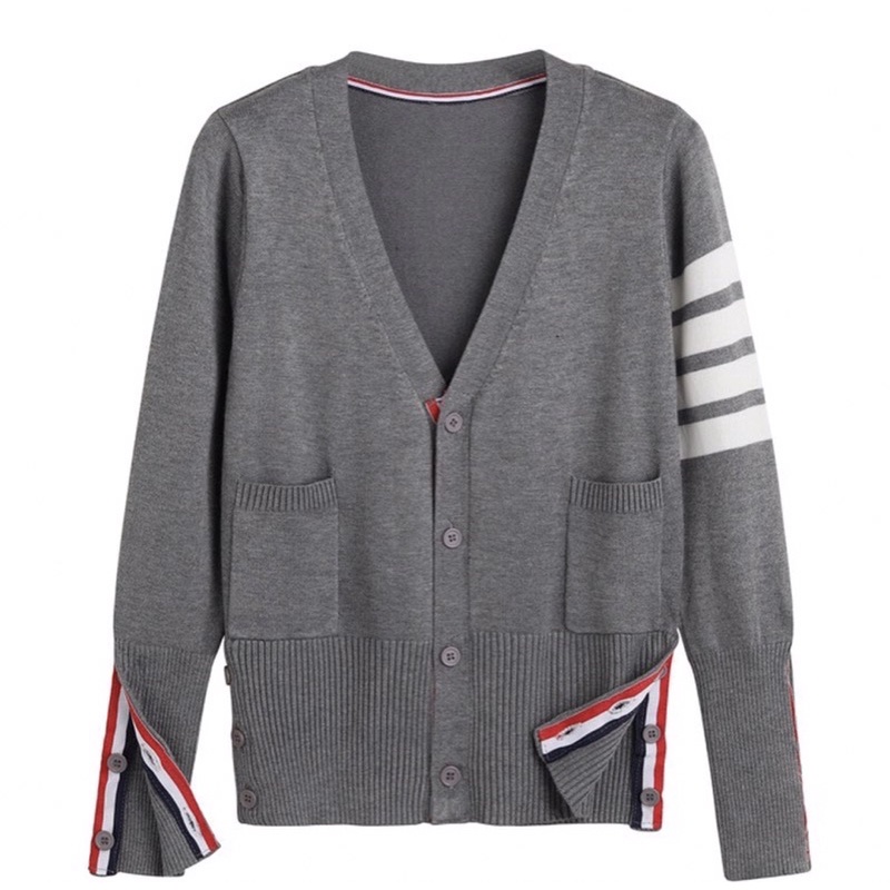 CARDIGAN THOM BROWNE- CDG HOT TREND UNISEX, MẶC THU ĐÔNG- HÀNG ĐẸP, CHẤT DÀY DẶN, FORM ÔM ĐẸÔN